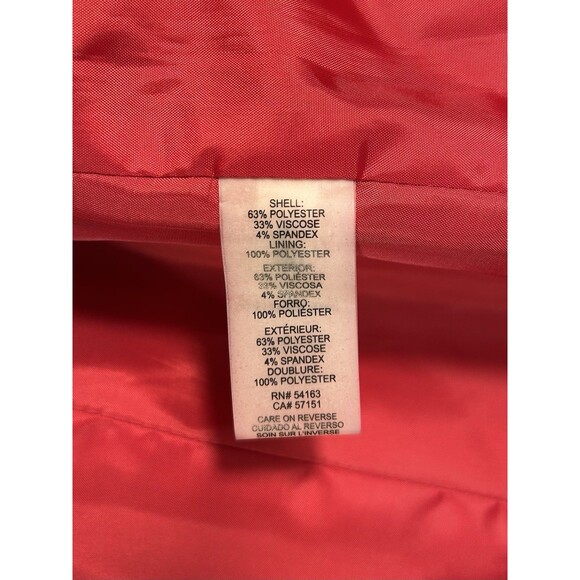 Karl Lagerfeld Women's Long Jacket Blazer Size 12 Red - Picture 10 of 10